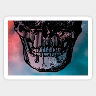 Skull Tech Mask Sticker